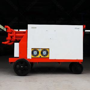 Moteur de pompe à ciment hydraulique diesel à double piston 10 M/H Productivité 120m Transport vertical pour la construction - Product Image 1