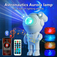 Projecteur LED Ciel Étoilé Lampe Nuit Haut-parleur Bluetooth Astronaute - Ensemble Cadeau de Noël Recharge USB Design Personnalisable