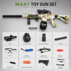<span class=keywords><strong>Pistola</strong></span> <span class=keywords><strong>de</strong></span> Juguete Eléctrica M4A1 para <span class=keywords><strong>Bolas</strong></span> <span class=keywords><strong>de</strong></span> <span class=keywords><strong>Gel</strong></span> con Tambor <span class=keywords><strong>de</strong></span> Cargador, Juguete <span class=keywords><strong>de</strong></span> <span class=keywords><strong>Gel</strong></span> <span class=keywords><strong>de</strong></span> Agua para Juegos en el Patio Trasero, Venta al por Mayor, Suministro OEM a Granel - Product Image 6