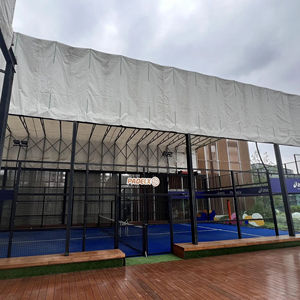 Popular 2024 MC Paddle Tennis Equipo deportivo Panorámica interior y exterior Pista de tenis con <span class=keywords><strong>pedal</strong></span> con techo o cubierta por precio de pádel - Product Image 1