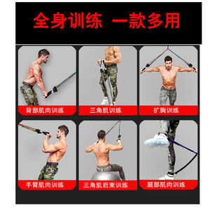 อุปกรณ์ออกกำลังกายแบบสายยางยืด CNS Resistance Band สำหรับฝึกความแข็งแรงแบบมัลติฟังก์ชั่น เครื่องดึงออกกำลังกายที่บ้าน สายยางยืดปรับแรงต้าน - Product Image 4