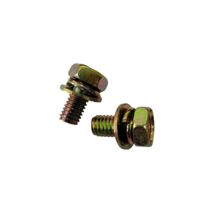 High Precision Yellow Zinc Plated Hex Head Cross Combination Machine <b>Screws</b> Custom Steel Three Combination Fastener Bolts OEM - Product Image 3