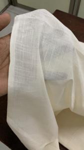 60x60 Slub Cambric Greige Fabric 45" Width Plain Cotton for Garments - Product Image 5