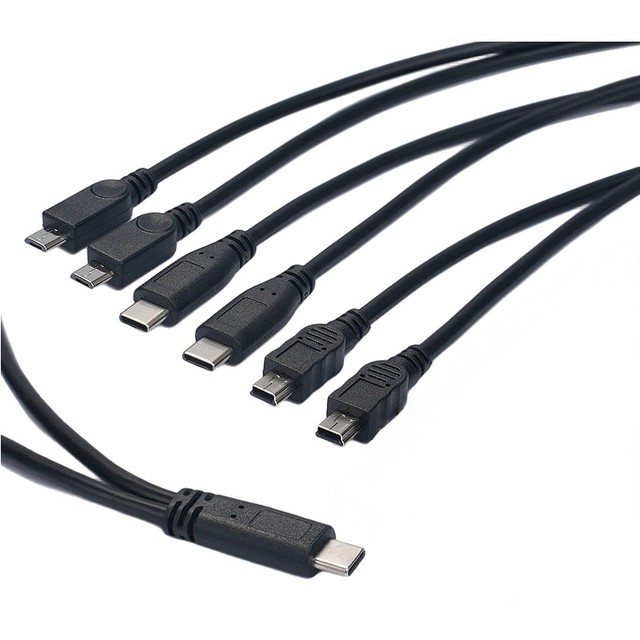 Type C Male to Dual Output Charging Cable 30cm | 5V 3A 15W for 2 Devices | USB C / Mini / Micro /Dual Micro/Dual Mini Options