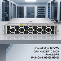 Server Rak 2U Dell Poweredge R7725 Enterprise ODM yang Dapat Disesuaikan, Stok Besar, Pemasok Grosir, Dukungan Teknis
