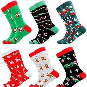 Calcetines de Vestir Casuales de Invierno Antibacterianos para Hombre, Divertidos, Coloridos, Originales, Navideños - Product Image 2