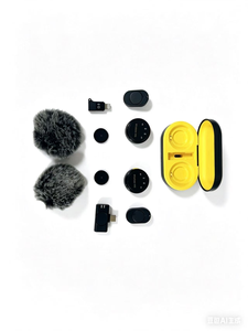 Original Magnetic Digital Mic Wireless Collar Lavalier <b>Microphone</b> for iphone Android Video Recording Interviewing YouTubers - Product Image 6