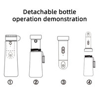 Bidet électrique portable automatique OEM/ODM en ABS pour femmes, pour utilisation sur les toilettes, avec contrôle de la pression de l'eau à deux modes, échantillon gratuit