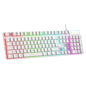 Ergonomic RGB Backlit USB Gamer klavye Bàn Phím đa chức năng chống trượt cao su ABS Vật liệu Arabic Tây Ban Nha ngôn ngữ game thủ - Product Image 1