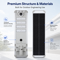 Lampadaire solaire intégré avec caméra 60W 80W, étanche IP65, détecteur de mouvement, éclairage LED pour routes extérieures et projets