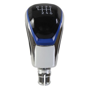 Pour <span class=keywords><strong>Volkswagen</strong></span> Golf VIII <span class=keywords><strong>2021</strong></span>, garniture de levier de vitesses, pommeau de levier de vitesses en cuir, levier de vitesses pour VW Golf 8 VIII, chrome bleu, 6 vitesses - Product Image 5