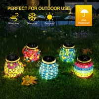 Top de remplacement avec ampoules LED pour les lampes de lanterne à panneau solaire de jardin Lampe suspendue extérieure étanche IP65