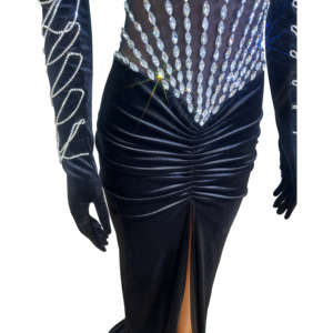 All'ingrosso <span class=keywords><strong>abiti</strong></span> da <span class=keywords><strong>donna</strong></span> strass abito da ballo nappine <span class=keywords><strong>abiti</strong></span> neri <span class=keywords><strong>donna</strong></span> <span class=keywords><strong>donna</strong></span> elegante per la <span class=keywords><strong>laurea</strong></span> - Product Image 4