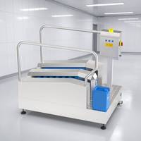 Hygiene-Station für Lebensmittelverarbeitung Edelstahl-Schuhreiniger und Desinfektionsanlage für Personal-Eingänge