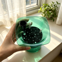 Pot Tanaman Self-Watering Tahan Lama untuk Dekorasi Meja Kantor dan Ambang Jendela, Pot Bunga Lapis Ganda