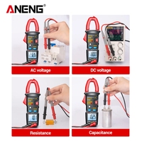 Pince ampèremétrique numérique IMHOO PN107 True RMS 4000 points de mesure, testeur de courant AC/DC pour électricien, CVC, ODM, CE