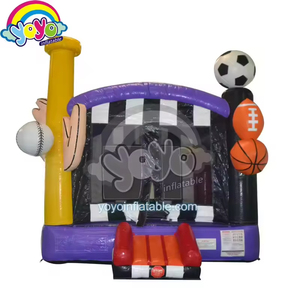Structure gonflable de luxe de 4,27 m (14 pieds) sur le thème du sport, en PVC de qualité commerciale, pour centre de jeux pour enfants - Product Image 1