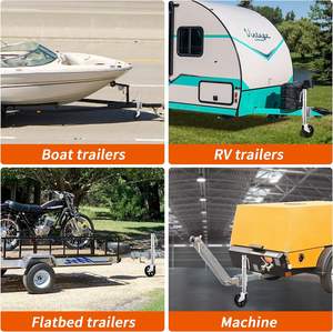 Cric de <span class=keywords><strong>remorque</strong></span> pivotant à capacité de 450 kg, cric de <span class=keywords><strong>remorque</strong></span> à jambe articulée, support <span class=keywords><strong>stabilisateur</strong></span> pivotant pour camping-car - Product Image 4