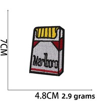 Lot mixte AliExpress : Patchs brodés en tissu polyester – Lame de mort, main fantôme, crâne de dessin animé, horreur, chat, chien