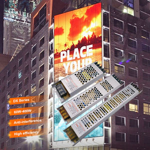 Fabrika Fiyatlı Alüminyum Gövdeli 60-400W IP20 12V 24V Işık Kutusu Dış Mekan <span class=keywords><strong>Ups</strong></span> Güç Kaynağı - Product Image 1