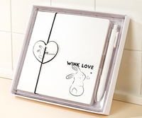Vente en gros d'étudiant carré PU journal intime dessin animé manuel simple carré bloc-notes ensemble grille livre