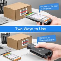 Escáner de Código de Barras Inalámbrico Portátil Eyoyo Actualizado con Clip Trasero, Lector de Códigos QR 1D 2D UPC, Bluetooth, Android, para iPhone
