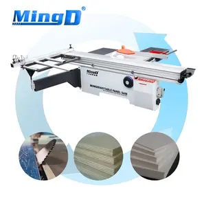 MINGD, máquina de sierra de Panel de precisión de mesa deslizante ajustable Cnc Popular de 45 grados, sierras industriales para madera