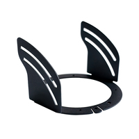 Support annulaire en acier perforé ERI OEM, en acier inoxydable/acier au carbone/aluminium, avec revêtement en poudre noire