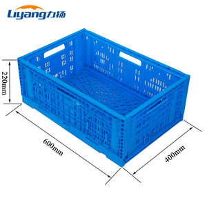 Heavy duty agriculture vegetable and fruits stackable mesh plastic crate