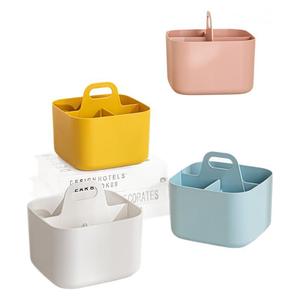 Stackable PE nhựa đa năng Caddy Organizer với xử lý bàn trang điểm ký túc xá lớp học nghệ thuật tổ chức - Product Image 5
