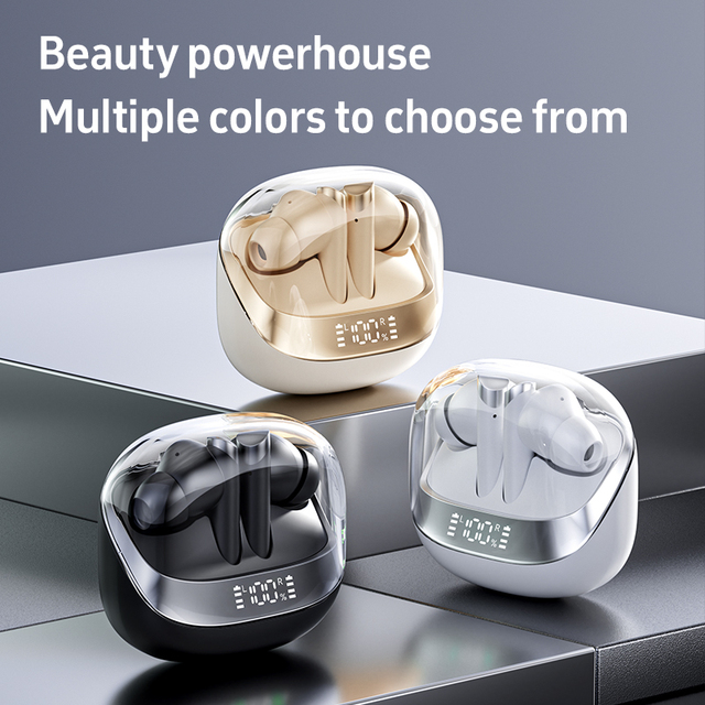 2026 New Smart Wireless In-Ear Headphones Led Display Long-Lasting Battery Earphone Low Latency Waterproof Earbuds