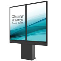 Affichage publicitaire extérieur étanche 43 pouces Ip66 Lcd 3000 lentes écran LCD industriel Tft 4G lecteur de publicité Lcd sans fil
