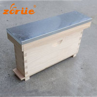 Premium-Kiefern-2-Rahmen-Königinnen-Aufzuchtbox – Robuster, 18-20 mm dicker Bienenzuchtkasten für professionelle Bienenstöcke