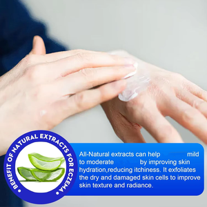 Lenisci la tua pelle con tutta la <span class=keywords><strong>crema</strong></span> Eczema naturale a base di muschio di mare, Comfort idratante per la pelle sensibile e secca - Product Image 4