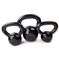 Inicio Gimnasio Ejercicios de entrenamiento de fuerza Pintura negra sólida Hierro fundido Kettlebell