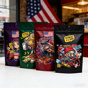 Bolsas de Embalaje Personalizadas a Prueba de Olores para Kali, 3.5g, de Película de Poliéster Duradera, para Alimentos de Bebé, Variedades Raras, con Logotipo Digital - Product Image 3