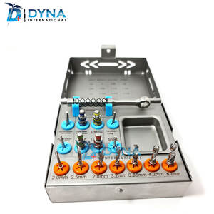 ชุดเครื่องมือผ่าตัดรากฟันเทียมพื้นฐานพร้อมสว่านและคนขับรถรวมถึงอุปกรณ์เสริมสำหรับสว่านทันตกรรม - Product Image 2