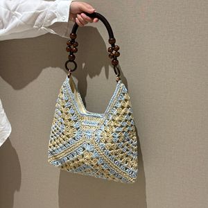 Venta al por Mayor de Fábrica, Bolsos Tejidos a Mano Modernos, Bolsos de Playa <span class=keywords><strong>para</strong></span> Vacaciones, Bolsos de Hombro <span class=keywords><strong>para</strong></span> Mujer - Product Image 5