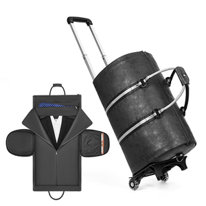 Large Capacity PU <b>Suit</b> <b>Bag</b> New Foldable Travel Trolley <b>Bag</b> Business Roller <b>Bag</b> Spinner Suitcase Luggage Satchel - Product Image 1