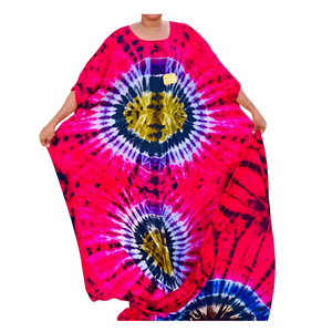 Summer Elegant <b>Long</b> Tie Dye <b>Kaftan</b> <b>Dress</b> for Ladies Sleeveless Full Body Cover Lace Decorated <b>Kaftans</b> Direct From India - Product Image 1
