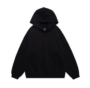 Haute Qualité 420gsm Coton Lourd Surdimensionné Hoodies No String Unisexe Logo Polaire Blanc Pull À Capuche - Product Image 2