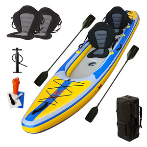 ZEBEC Kxone Nuovo Design Personalizzato Canoa Pieghevole Leggera per Due Persone Kayak Gonfiabile in Tessuto Drop-stitch per Spiaggia - Product Image 1