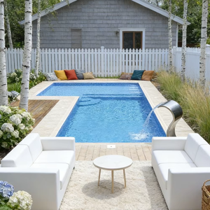 Piscine en fibre de verre haut de gamme, enterrée, pour hôtel, étanche, portable, extérieure, personnalisée - Product Image 2