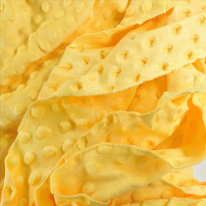 Nieuwe Aankomst 100% Polyester Stof Effen Kleur Spandex Minky Dot Speciale Tuin Voor Baby Deken - Product Image 3