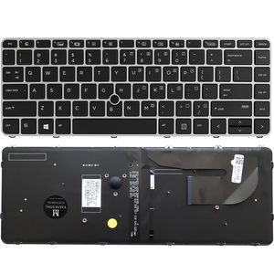 Nuevo <span class=keywords><strong>Teclado</strong></span> Retroiluminado con Puntero para HP EliteBook 840 G3 G4 745 G3 G4 848 G3, P/N 901042-001 836308-001, <span class=keywords><strong>Teclado</strong></span> Interno para Portátil en Español - Product Image 1