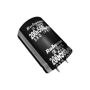 Authorized Distributor <b>CAP</b> ALUM 100UF 20% 400V <b>SNAP</b> TH 400SXC100MEFCSN22X35 100 uF Through Hole Capacitor - Product Image 1