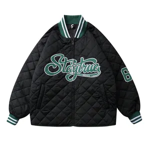 Jaqueta Letterman para homens, jaqueta utilitária de inverno com logotipo, ideal para o time do colégio, ideal para o ano escolar, ideal para o ano de 2023