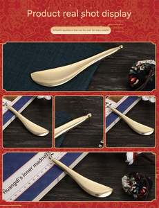 Pena akupuntur Manual, alat pijat jaringan dalam refleksi kuningan murni - Product Image 6