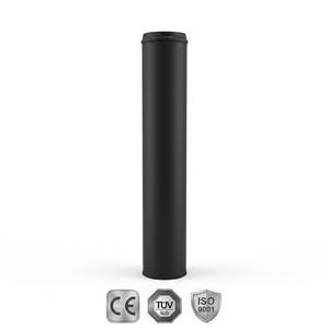 Tuyau <span class=keywords><strong>de</strong></span> cheminée en acier inoxydable à double paroi avec revêtement noir <span class=keywords><strong>de</strong></span> 1000 mm, tuyau <span class=keywords><strong>de</strong></span> cheminée isolé à verrouillage par torsion <span class=keywords><strong>de</strong></span> 5 pouces pour poêle à granulés <span class=keywords><strong>de</strong></span> <span class=keywords><strong>bois</strong></span> - Product Image 1