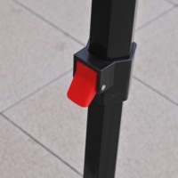 Grande tente pop-up robuste 3x6m avec structure thermolaquée noire brillante, imperméable, pour concerts en plein air et ventes de voitures